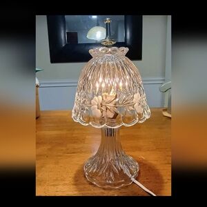 Vintage Princess House Heritage Romance Lead Crystal Lamp